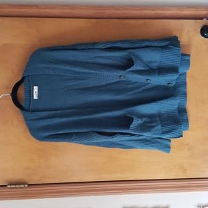 Hollister Drop Sleeve Cardigan in Teal